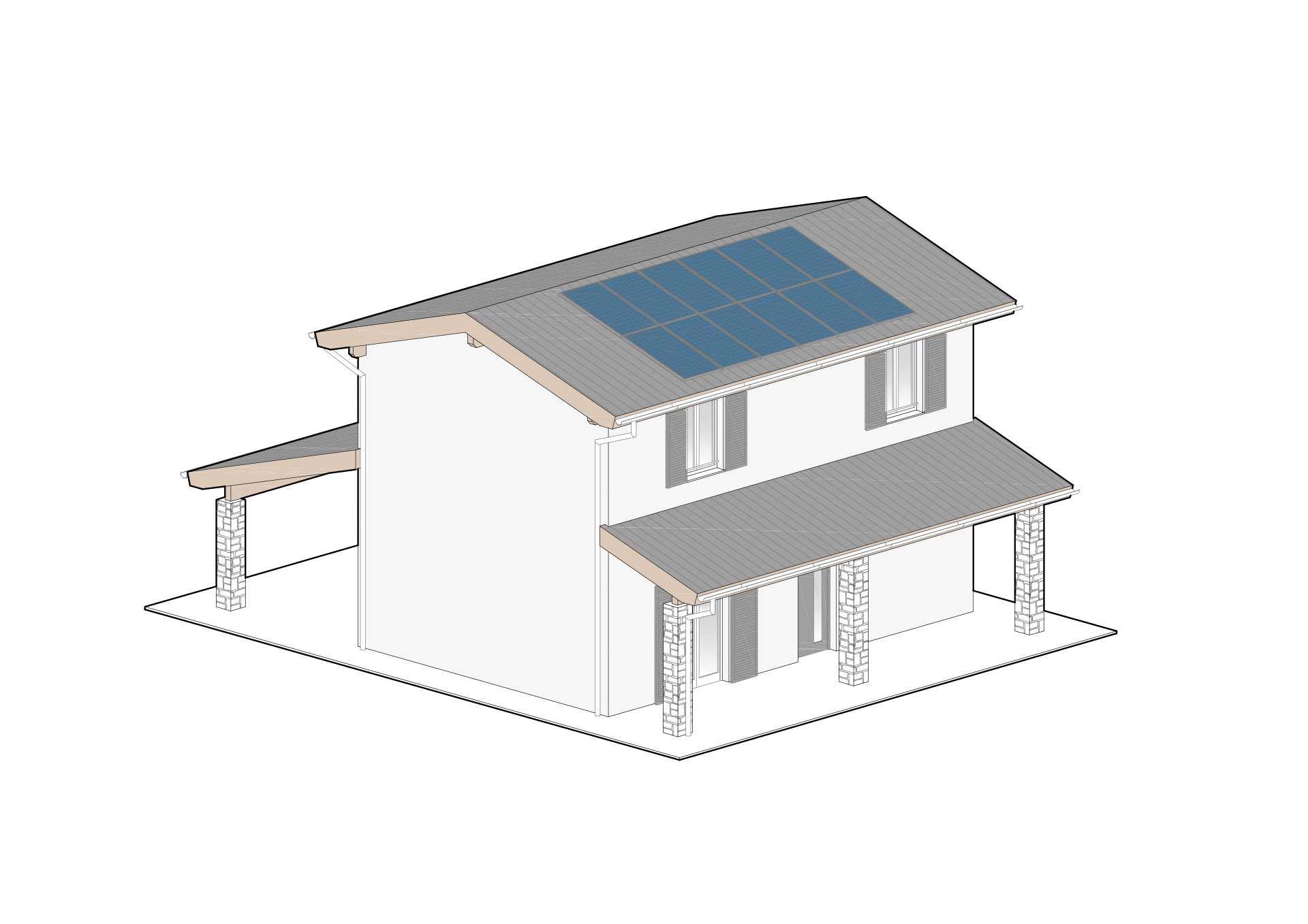 villetta in legno prefabbricata